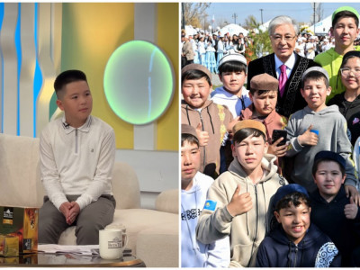 Президентпен кездескен оқушы «Qazaqstan» телеарнасында қонақ болды
