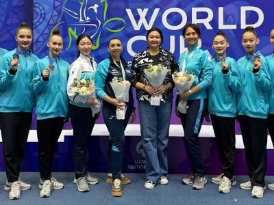 Қазақстан көркем гимнастикадан Ташкенттегі Әлем кубогы кезеңінде күміс жүлдеге ие болды