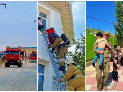 Қызылордадағы балабақшада өрт шығып, 88 бала эвакуацияланды