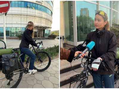 Жас саяхатшы Қазақстанды велосипедпен араламақ