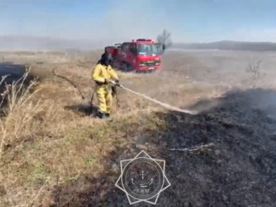 ШҚО-да 7 гектар аумақтағы шөп өртеніп кетті