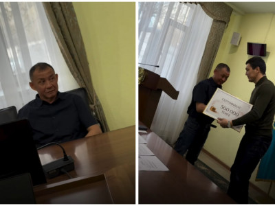 Екібастұз әкімі 2 жасар баланы құтқарып қалған тұрғынға сыйақы табыстады