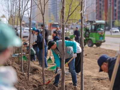 Астанада «AMANAT» белсенділері «Таза Қазақстан» акциясына қатысты