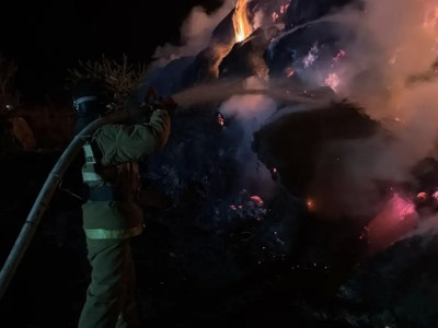 Ақмола облысында 70 тонна шөп өртеніп кетті