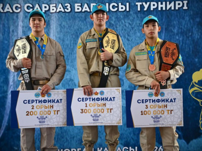 Жетісу облысында «Жас сарбаз барысы» республикалық турнирі өтті