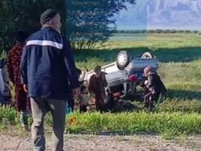 14 баланы өз көлігіне мінгізіп алған 34 жастағы әйел жол апатына ұшырады