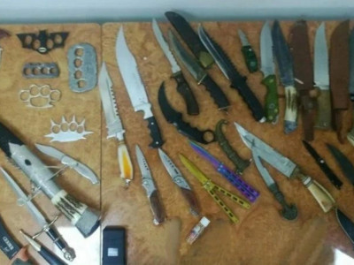 Жамбыл облысында 3,5 мыңға жуық пышақ пен кастет тәркіленді
