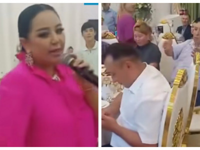«Әйеліңізді көрінген еркек құшақтаса ұнай ма?»: әнші Алтынай Жорабаева тойда ескерту жасады (ВИДЕО)