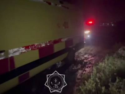 Алматы облысында жедел жәрдем көлігі батпаққа батып қалды