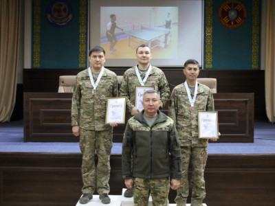 Ұлттық ұланда үстел теннісінен турнир жеңімпаздары анықталды