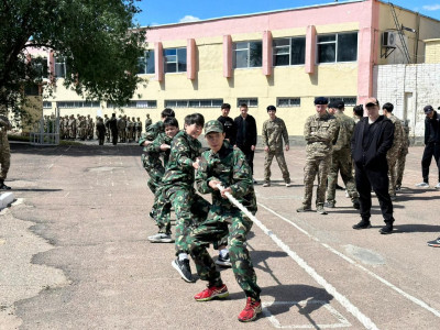 Көкшетауда оқушылар арасында әскери-патриоттық жарыс ұйымдастырылды