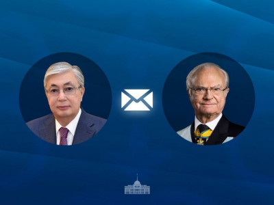 Мемлекет басшысы Швеция Королі XVI Карл Густавты Ұлттық күнмен құттықтады