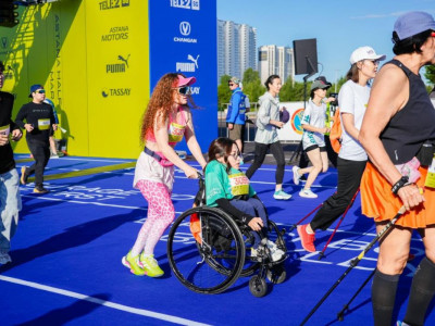 Параатлеттер Astana Half Marathon жарысына қатысты