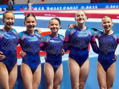 Қазақстандық гимнаст қыздар 28 жылдан кейін Азия чемпионатында тарихи нәтижеге қол жеткізді