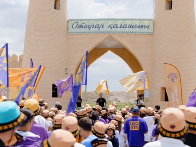 Жаңа Конституцияның күшіне ену күніне орай Отырарда «Тарихи із» акциясы өтті