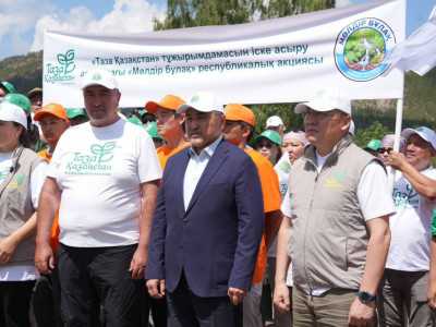 «Мөлдір бұлақ»: Қазақстанда бұлақтарды тазартуға арналған республикалық акцияның екінші кезеңі өтті