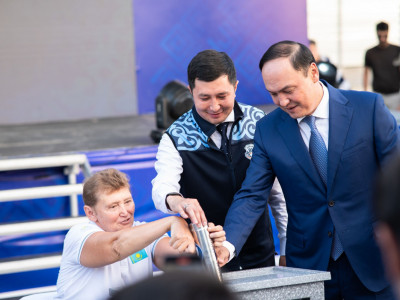 Таразда Инклюзивті спорт орталығының іргетасына капсула салу рәсімі өтті