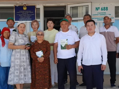 «Ауыл» партиясы Түркістан облысында тұрғындардың мәселелерін тыңдады