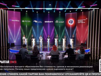 Құрылтай сайлауы: 7 партия өкілдері теледебатта білім жүйесін дамыту туралы ұсыныстарын ортаға салды