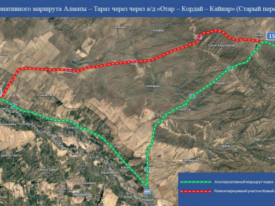 «Алматы – Тараз» автожолының учаскесінде көлік қозғалысы уақытша шектеледі