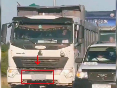 Камераға түспеу үшін нөмірін қағазбен жауып қойған жүк көлігінің жүргізушісі куәлігінен айырылды
