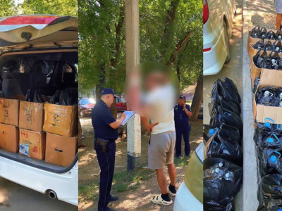 Оралда 400 литрге жуық заңсыз сақталған алкоголь өнімі тәркілен