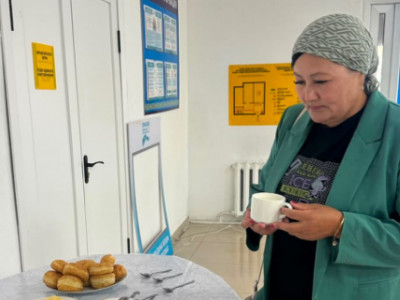 Жаңаарқада сайлаушыларға бауырсақ пен қымыз берілді