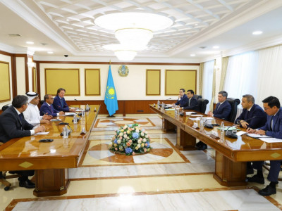 Олжас Бектенов Abu Dhabi Commercial Bank Kazakhstan басшысымен кездесті