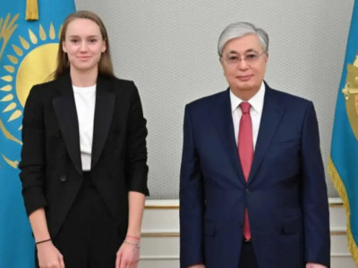 Президент Елена Рыбакинаны тарихи жетістігімен құттықтады