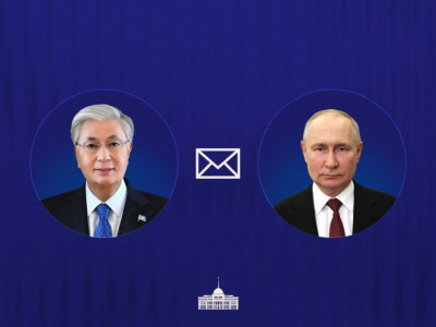 Мемлекет басшысы Ресей президенті Владимир Путинді құттықтады