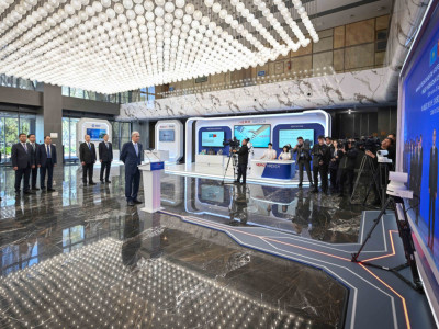 Мемлекет басшысы жүгері өңдеу зауытын іске қосу рәсіміне қатысты