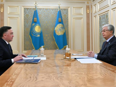 Президент Жоғарғы сот төрағасы Асламбек Мерғалиевті қабылдады