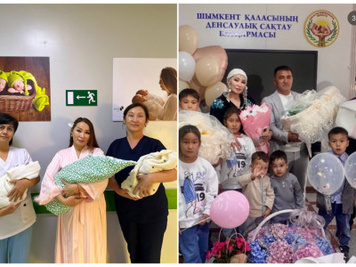Шымкентте 2 рет егіз туған ана дүниеге үшем әкелді