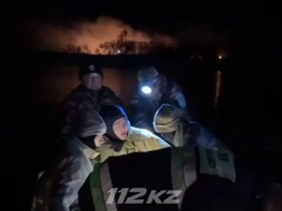 Орал өзені жағасында қамыс өртенді