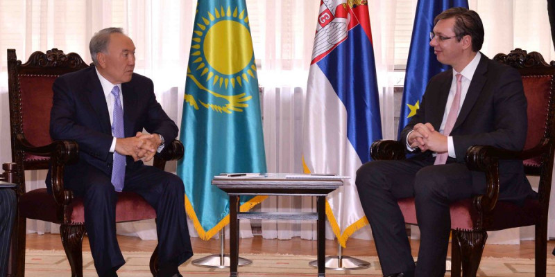 Нұрсұлтан Назарбаев Сербия Премьер-Министрі Александр Вучичпен кездесті