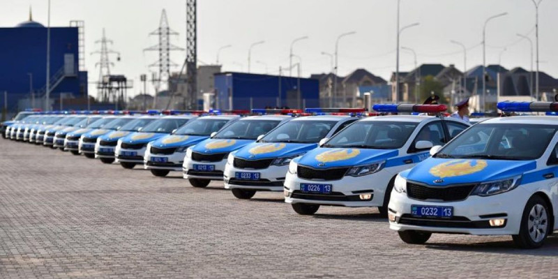 ОҚО-да полиция құрамына қызметтік автокөліктер табысталды
