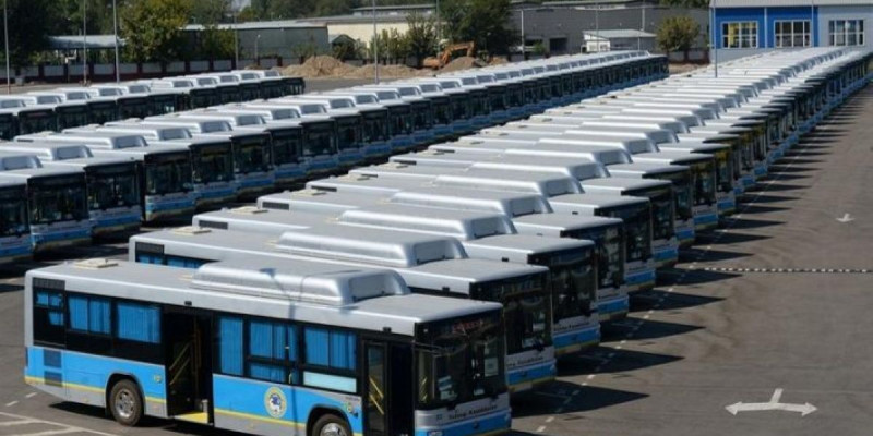 Алматының коммуналды паркі 100 жаңа автобуспен толықты