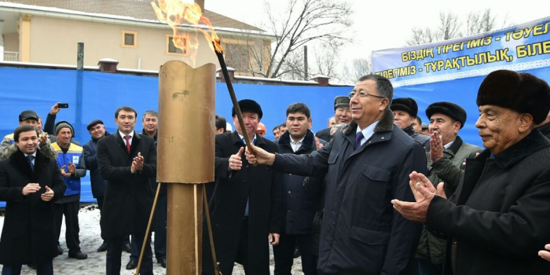 Сайрамда 1 мың отбасы көгілдір отынға қол жеткізді