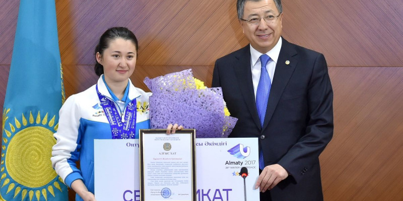 Оңтүстікте Универсиада жеңімпаздары марапатталды