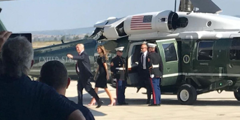 Трамп шетелге жасаған алғашқы іссапарынан оралды