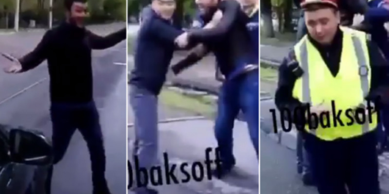 Тағы да полицейге қол көтерді