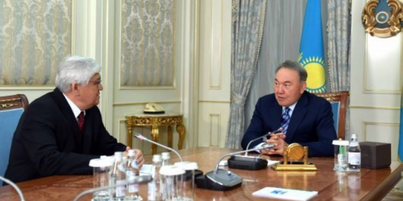 Назарбаев Әлібек Дінішевті қабылдады