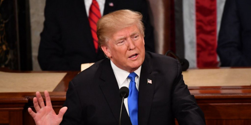 АҚШ Президенті Трамп Конгресте Жолдау жасады