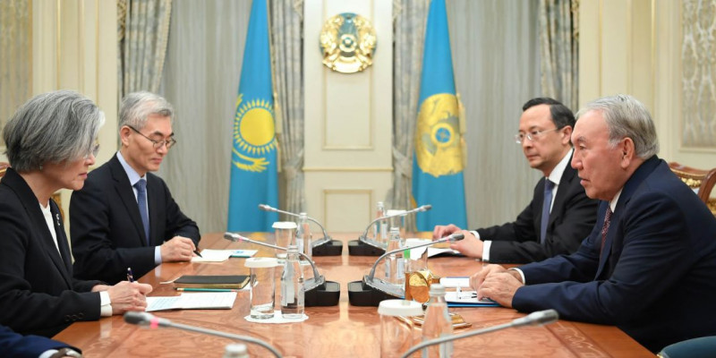 Нұрсұлтан Назарбаев Кан Гён Хвамен кездесті