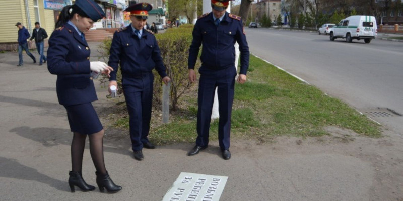 Петропавл жол жиегіне ескерту белгілерін қойды