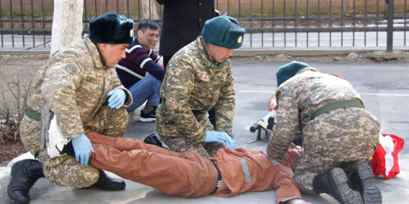 Бітімгершілер алғашқы көмек дағдыларын үйренді
