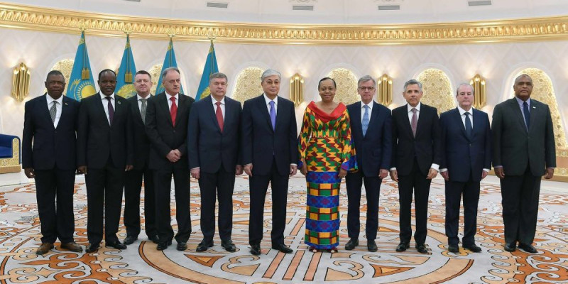 Қазақстан Президенті он мемлекеттің елшілерінен сенім грамоталарын қабылдады