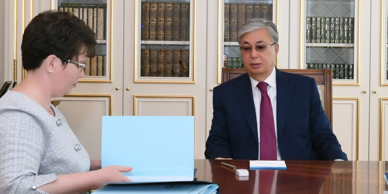Президент Есеп комитетінің төрайымы Наталья Годунованы қабылдады