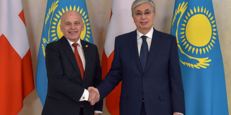 Қасым-Жомарт Тоқаев Швейцария президентімен шағын құрамда келіссөз жүргізді