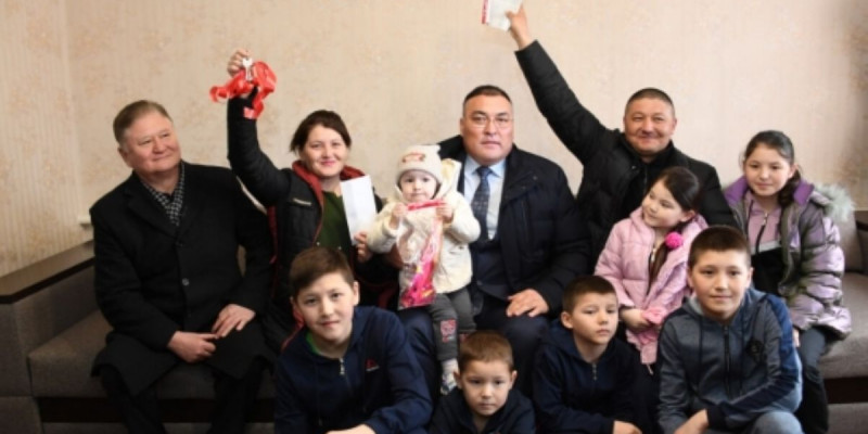 Үйі өртеніп кеткен көпбалалы отбасы баспаналы болды